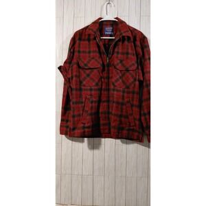 Vintage Pendleton Brightwood Shirt Jacket Mens Small Plaid 100% pure virgin Wool